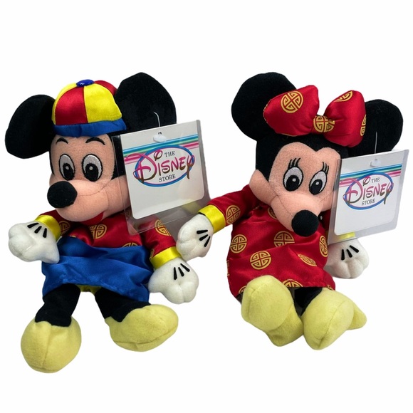 Hong Kong Disney Store Chinese New Year Mickey & Minnie Mouse Disney Plush Toys - Picture 6 of 12